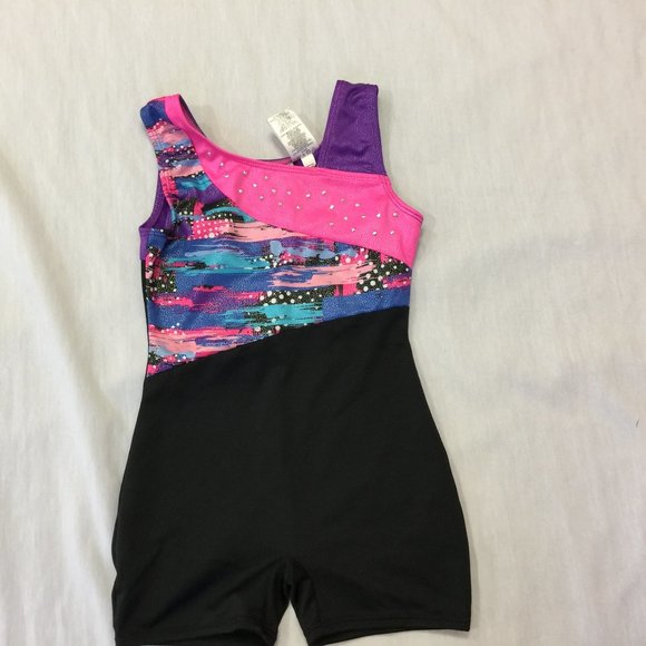 💐💐💐  FREESTYLE DANSKIN GIRLS LEOTARD COSTUME SIZE 4/5 💐💐💐 - Picture 1 of 3
